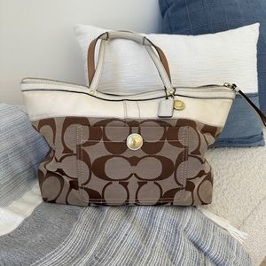 Coach Signature Stripe Tote (Style No. Ao867-11691)